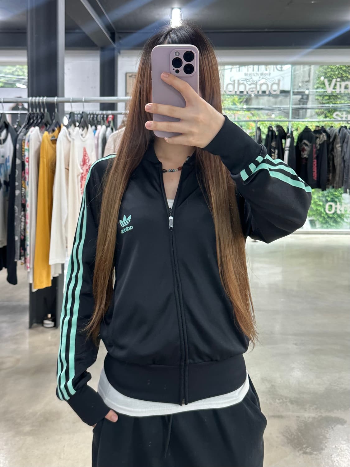 아디다스 민트블랙 트랙탑 져지 상품이미지2