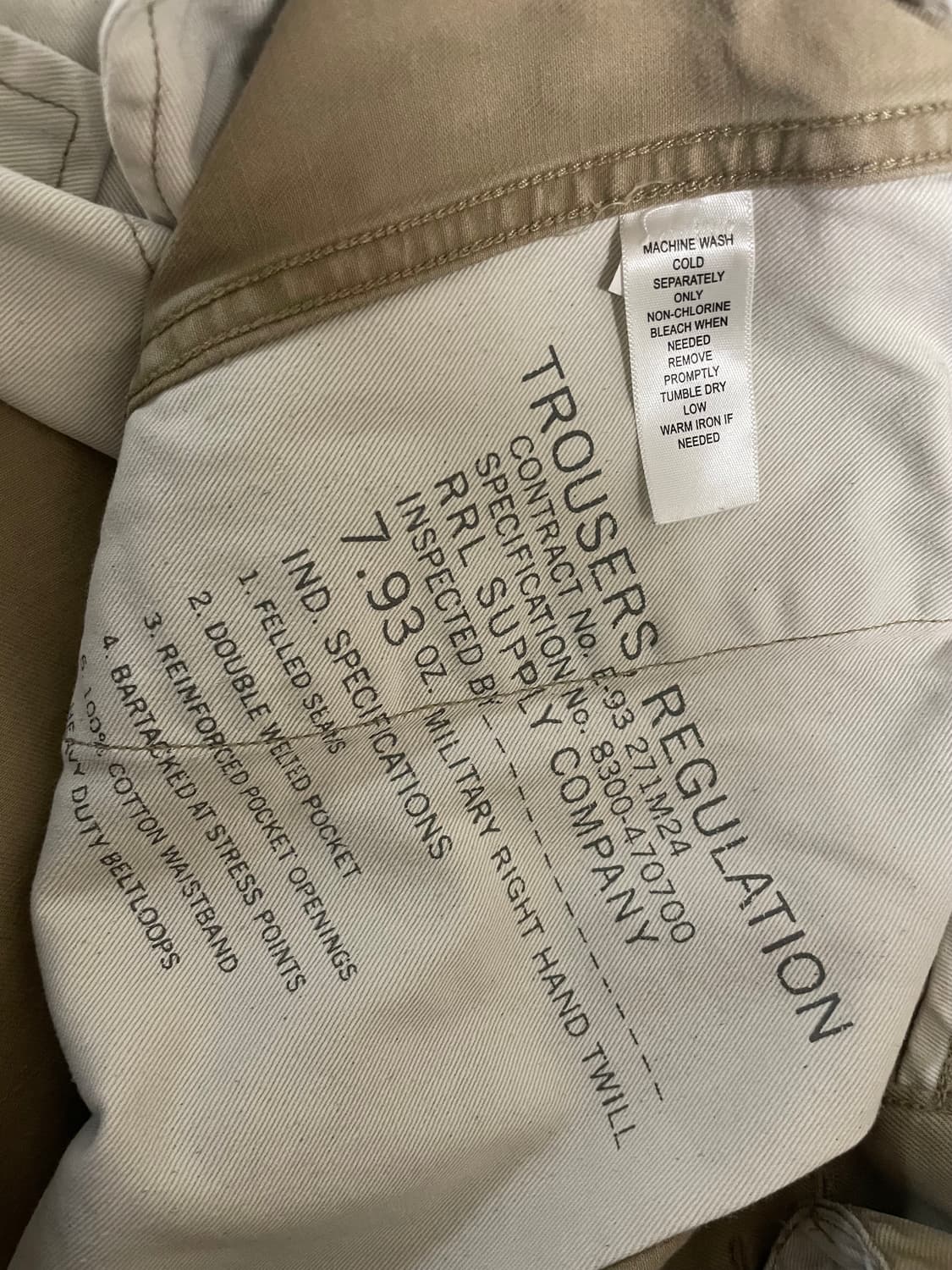 RRL 카키 필드치노(33x32) 상품이미지7