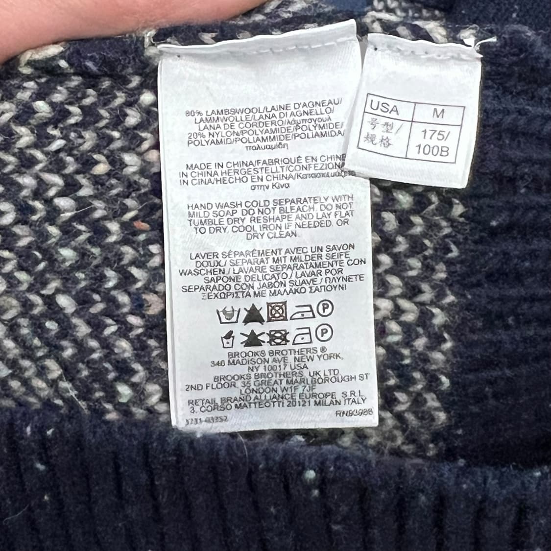 브룩스브라더스 노르딕 숄카라니트 s08664 상품이미지7