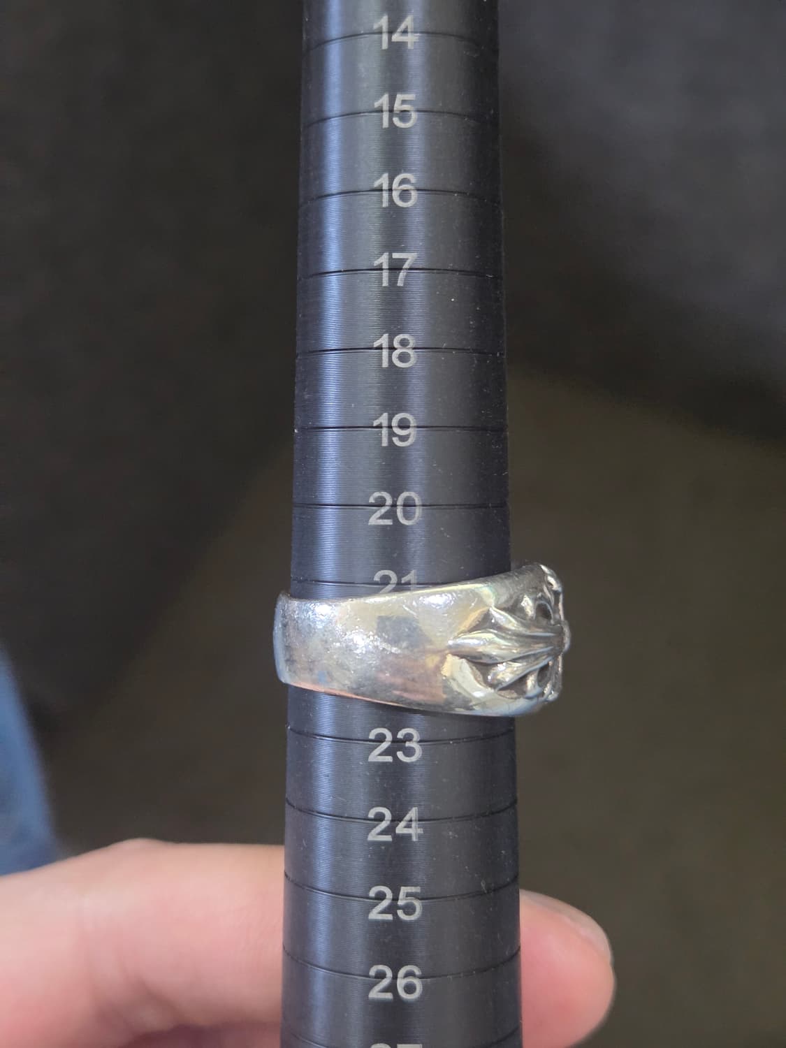 크롬하츠 플로랄 크로스 링 us10 ks21.5 상품이미지6