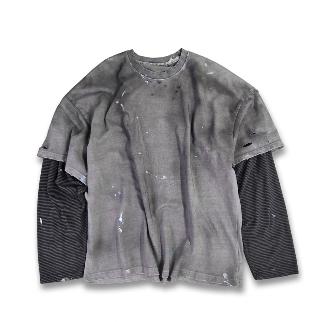 빈티지 레이어드 긴팔티셔츠 상품이미지1