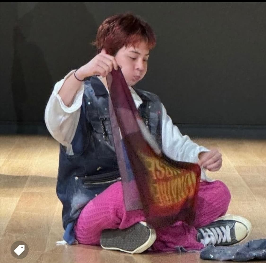 [42]미하라야스히로 피터슨 파라핀 레더 블랙 지디님 착용 상품이미지2