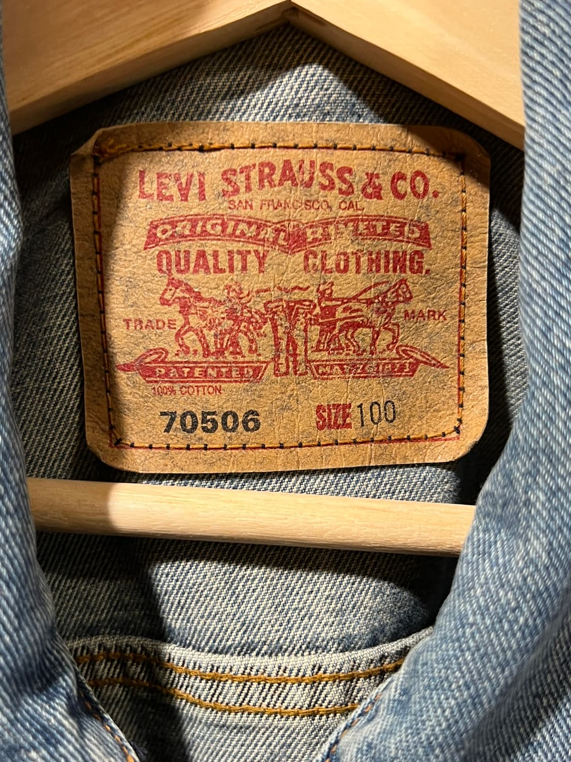 90s [L] 리바이스 타입3 트러커 데님 청자켓 KOREA MADE 상품이미지7