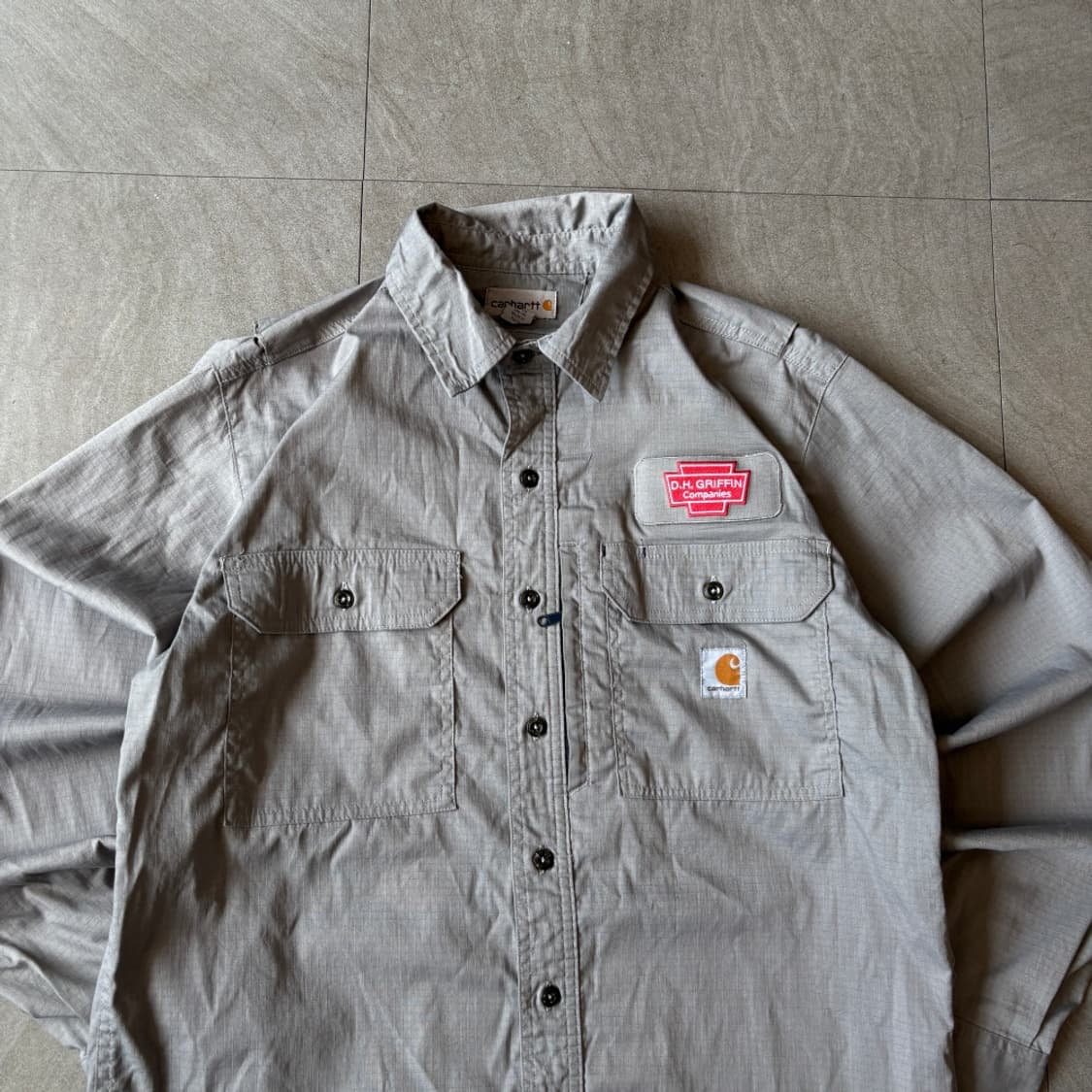 칼하트 오리지널 그레이 긴팔 셔츠 상품이미지3
