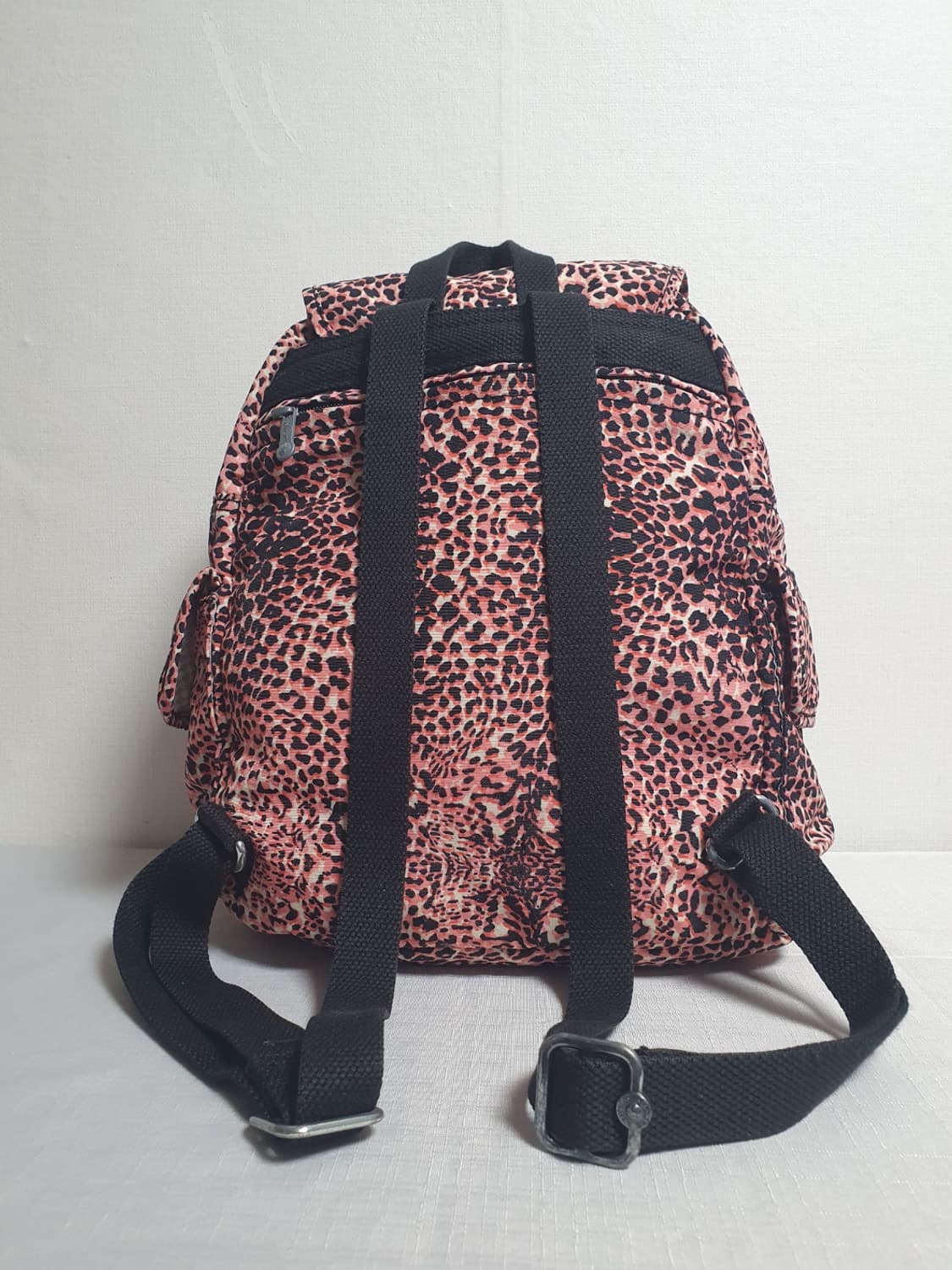 키플링 레오파드 패턴 백팩 핑크 블랙 포인트 상품이미지2