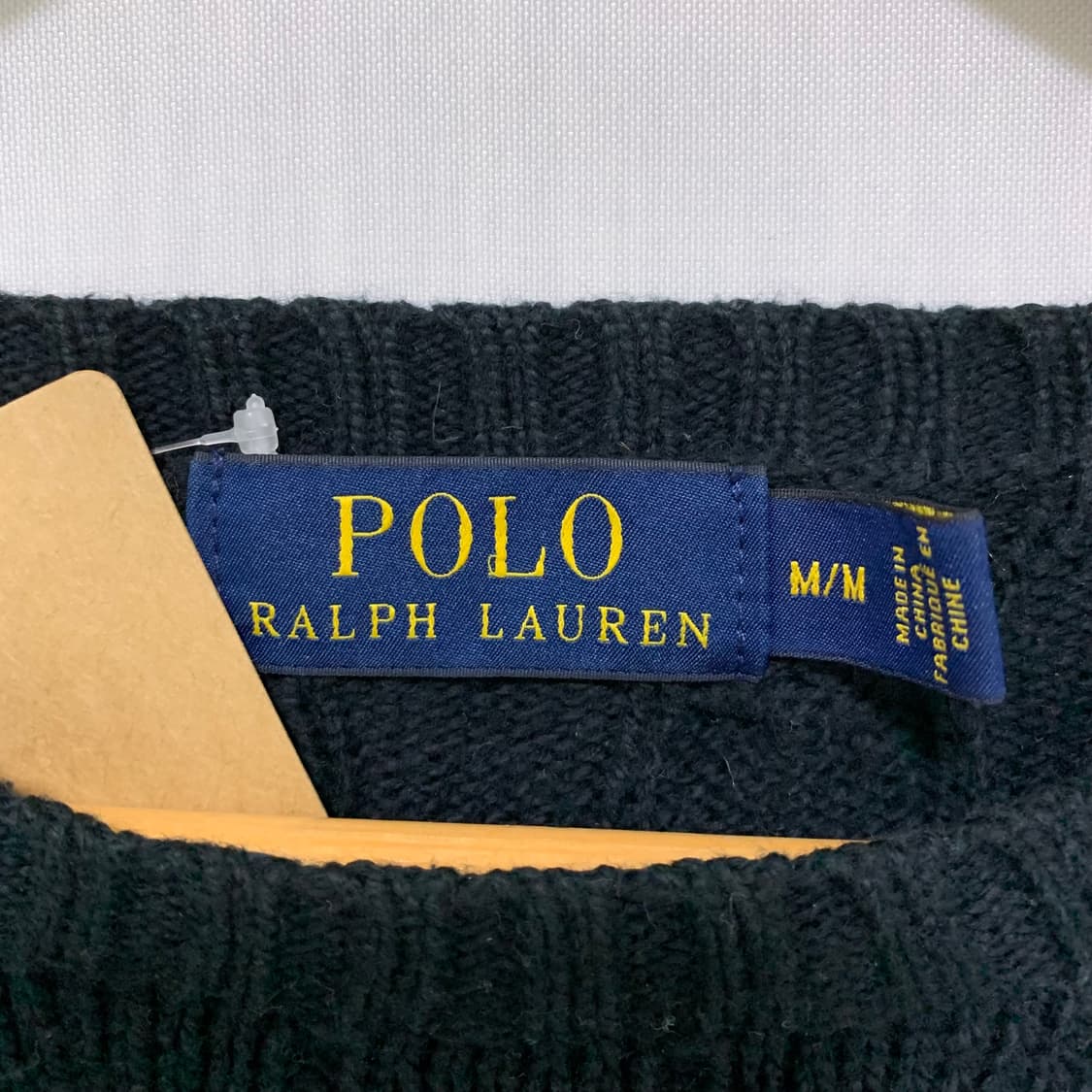 폴로 랄프로렌 빈티지 블랙 꽈배기 니트 M 케이블 니트 스웨터 여성 상품이미지7