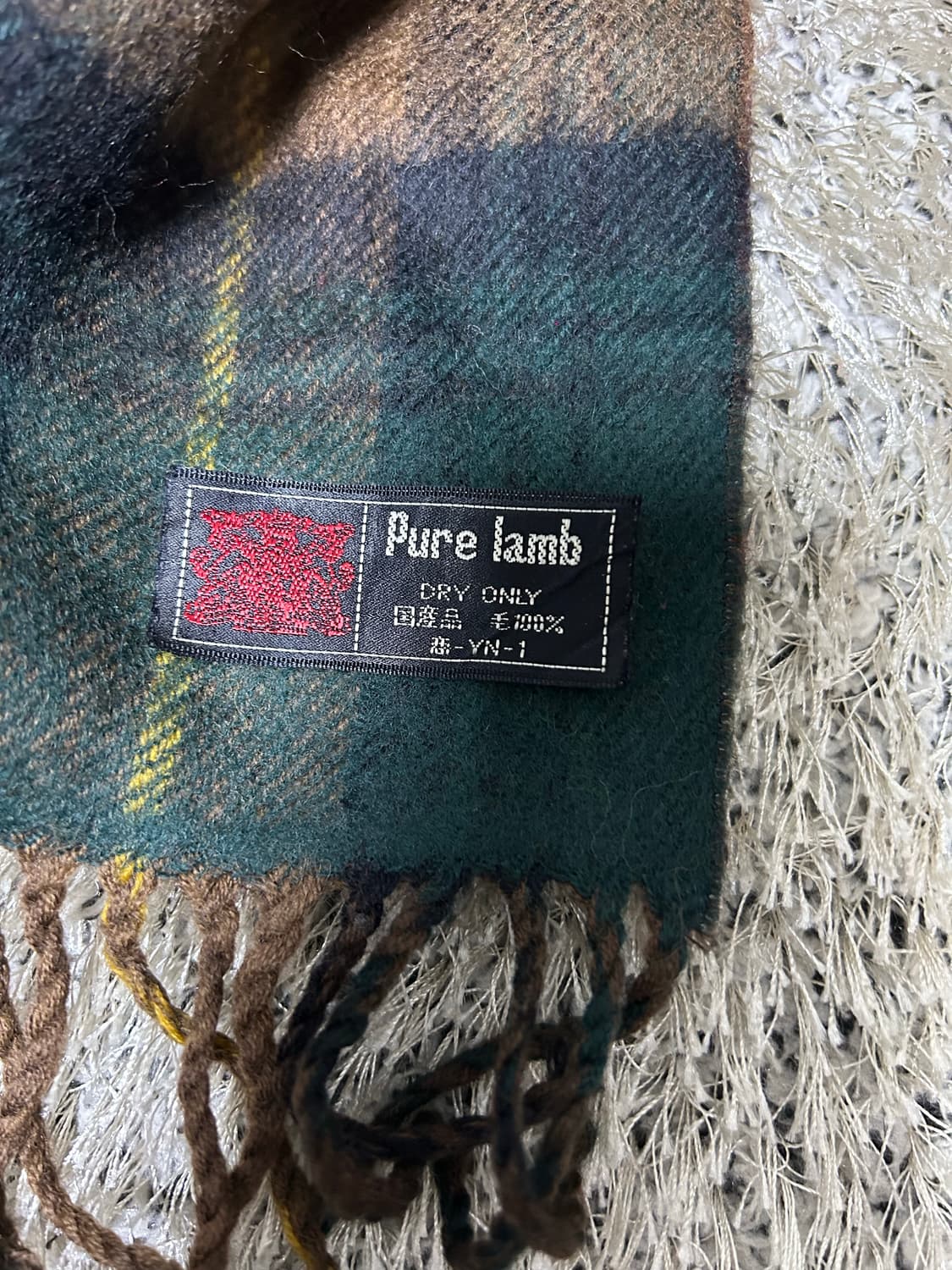 영국제 울 체크 목도리 상품이미지2