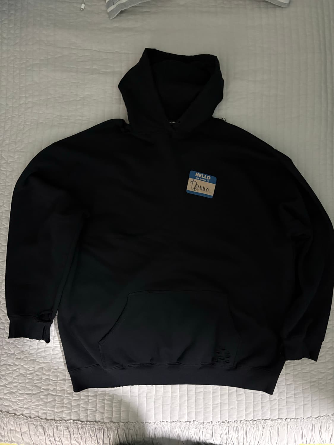 발렌시아가 마이네임이즈 뎀나 후드 상품이미지1