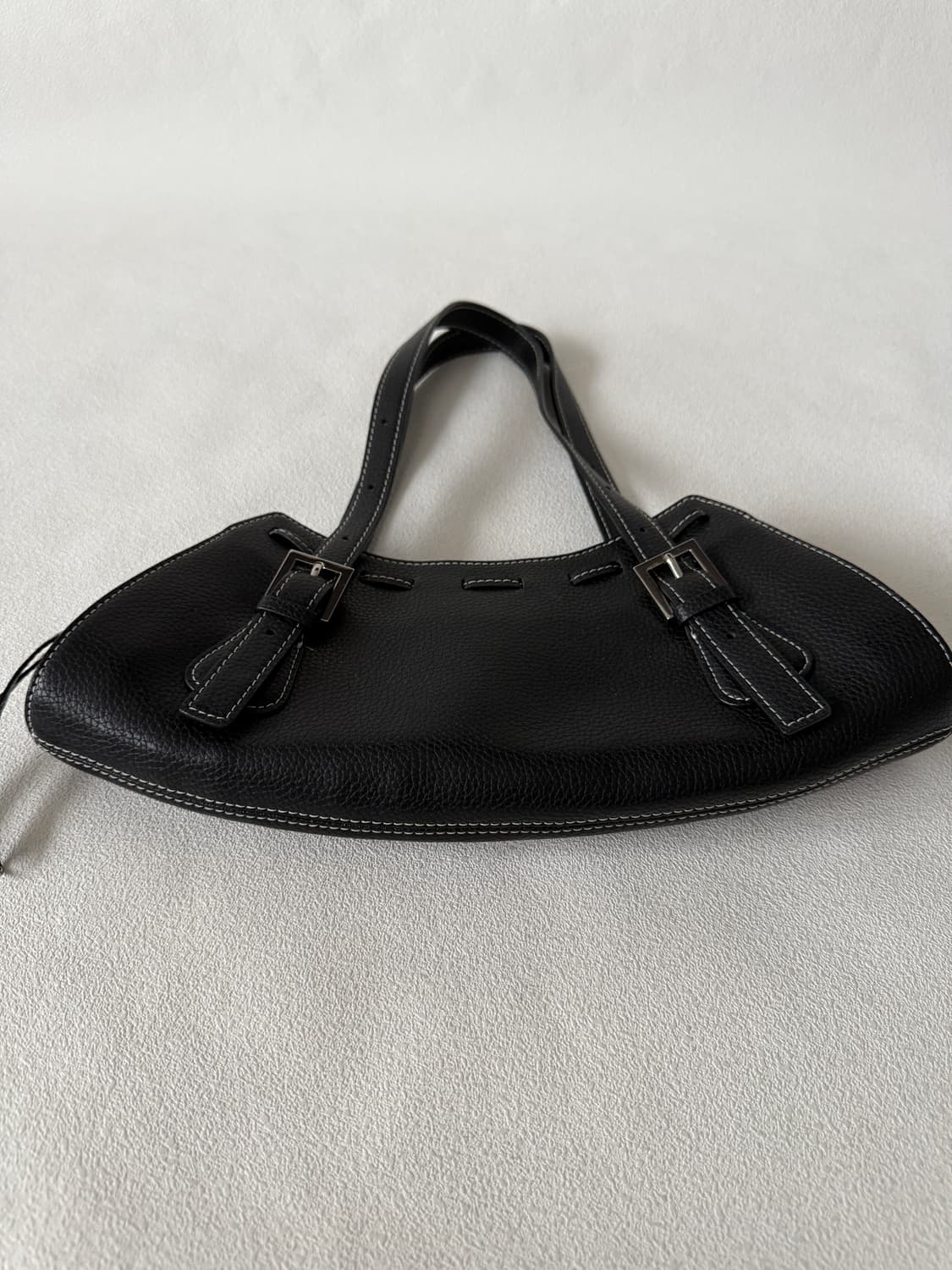 Pre owned 레더 숄더백 상품이미지4