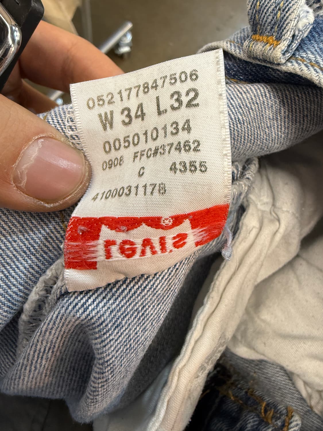 Levi's x Nightwaks 중청 일자 와이드 데님 W34 상품이미지6