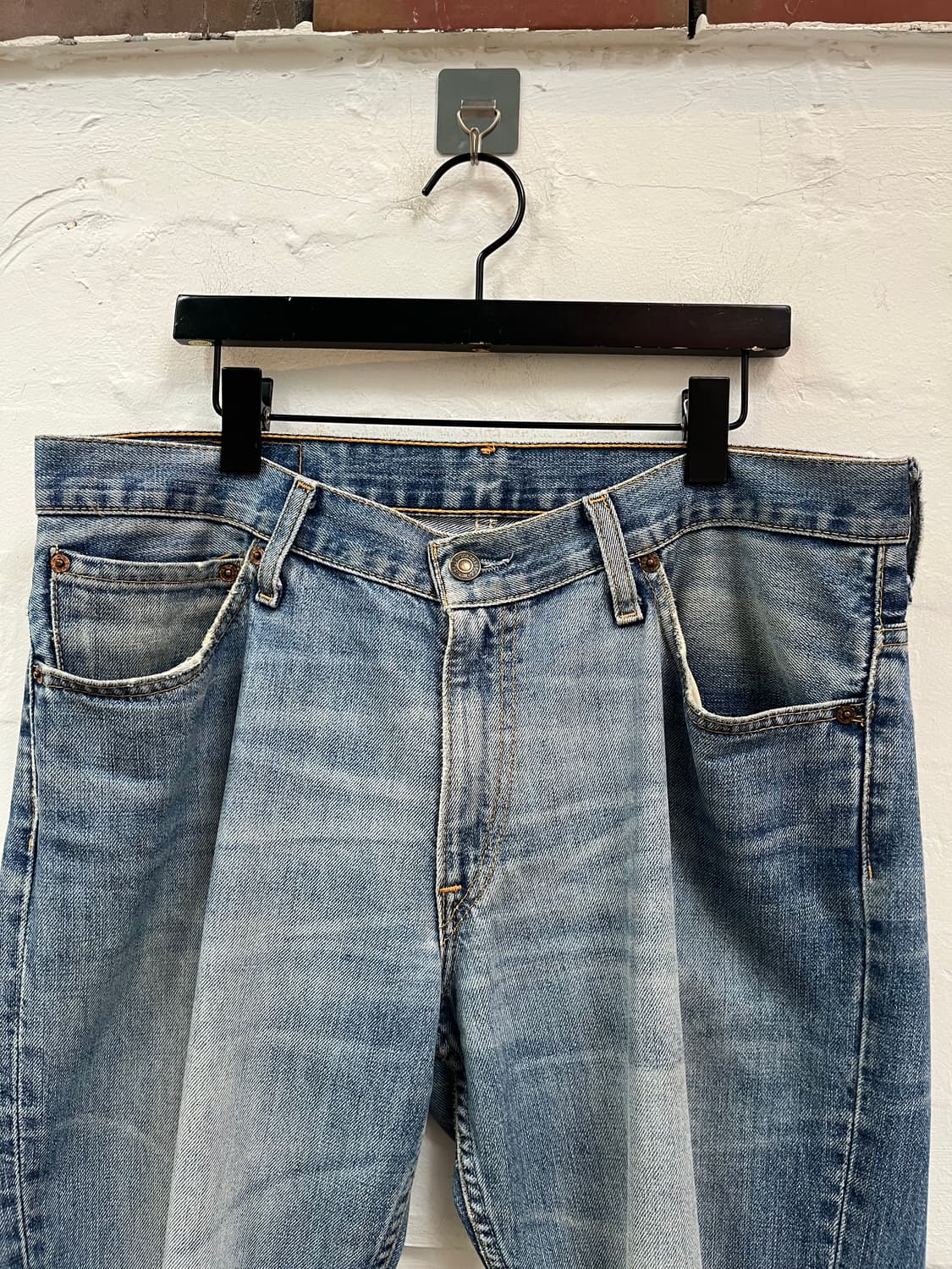 Levis 516 워싱 데님 부츠컷 연청바지 W34 상품이미지2