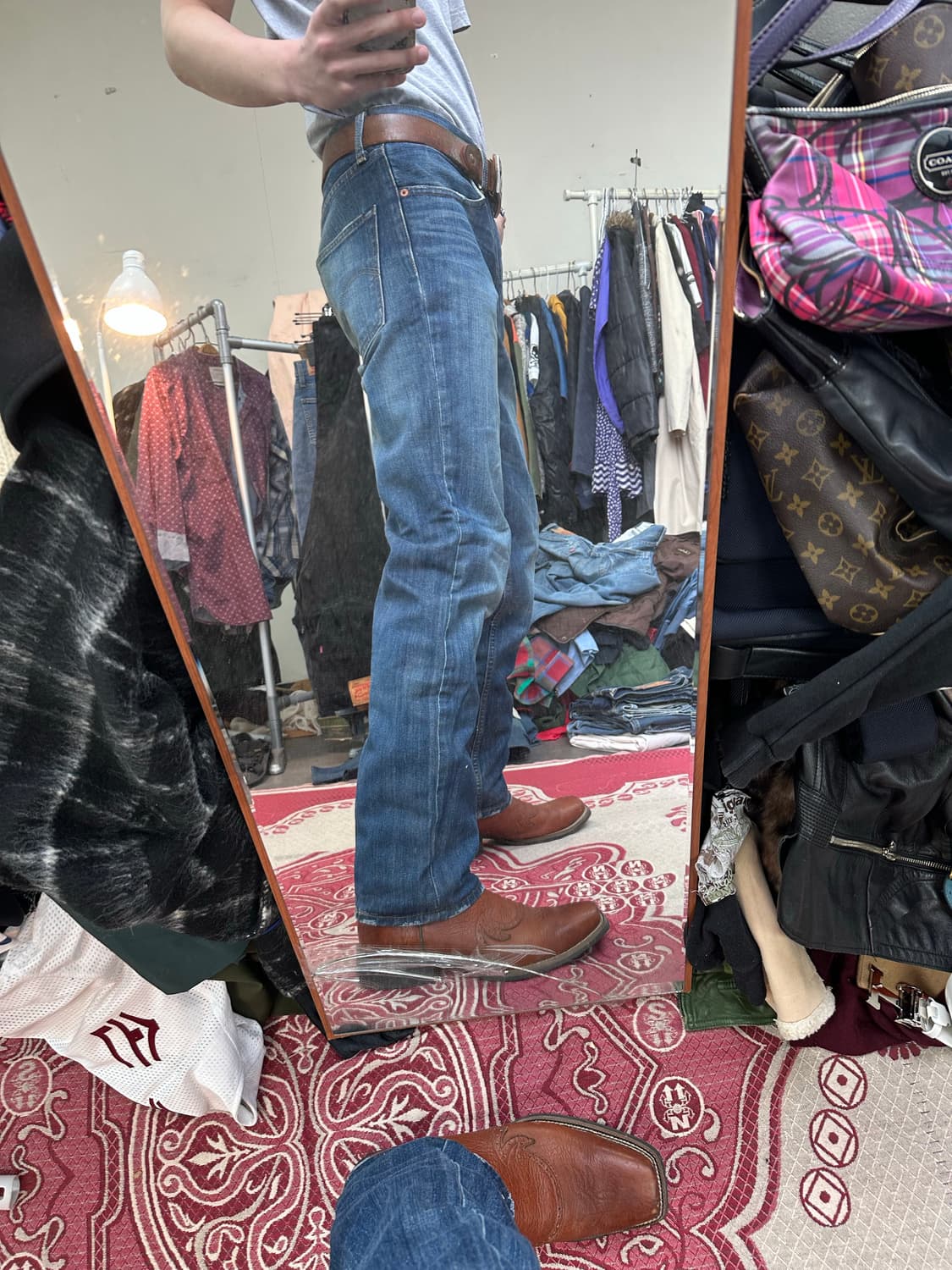 리바이스 502 더티워싱 데님 상품이미지4