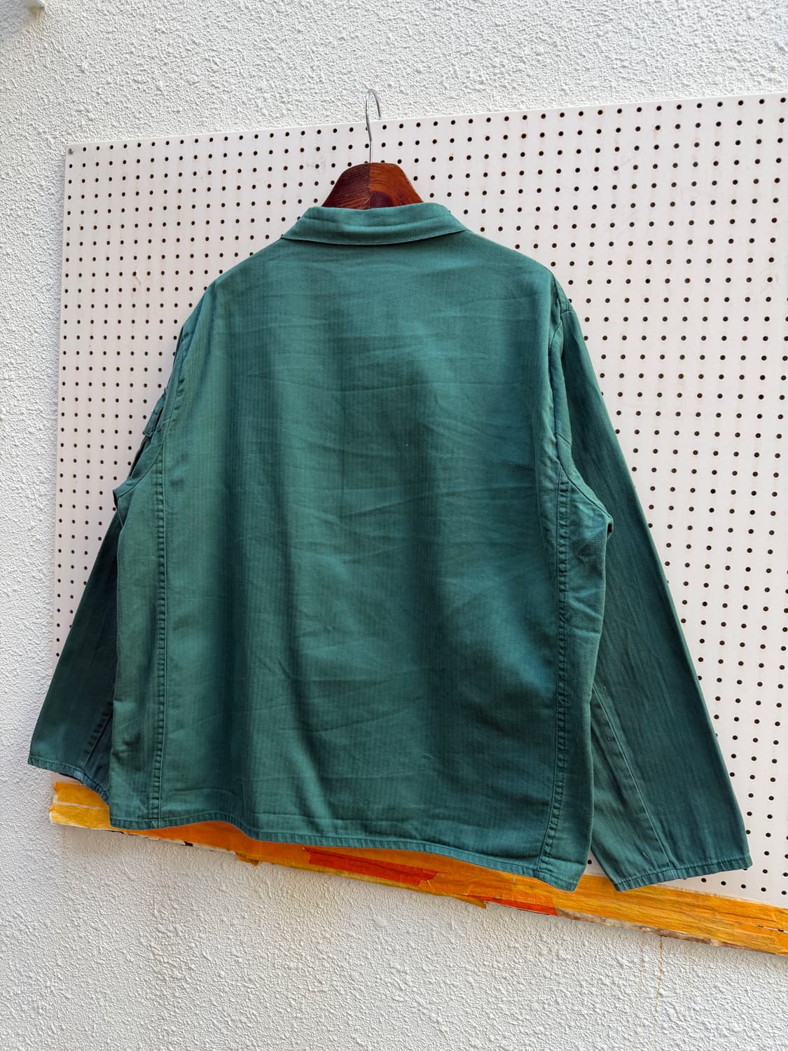 1980s FRENCH SAGE GREEN HBT 헤링본 프렌치워크자켓 상품이미지10
