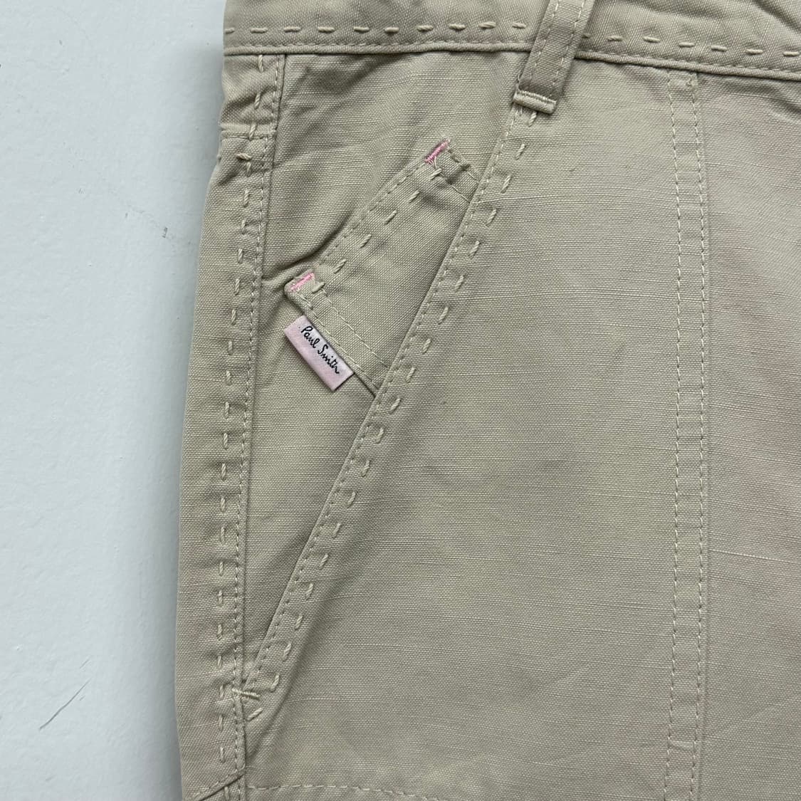 폴스미스 코튼린넨 스티치 로고 팬츠 상품이미지4