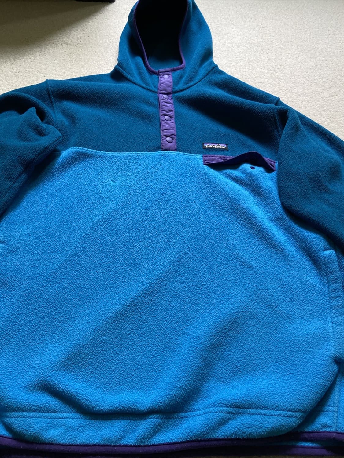 15FW 파타고니아 신칠라 스냅-T 후디 블루/퍼플 상품이미지2