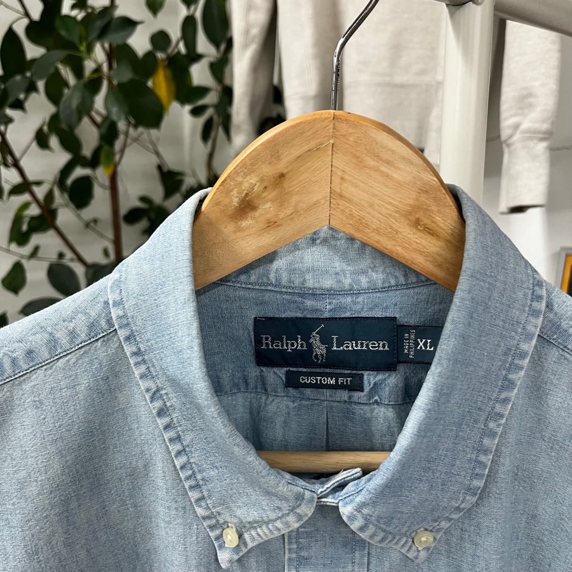 폴로랄프로렌 버튼다운 샴브레이 셔츠 XL 상품이미지3
