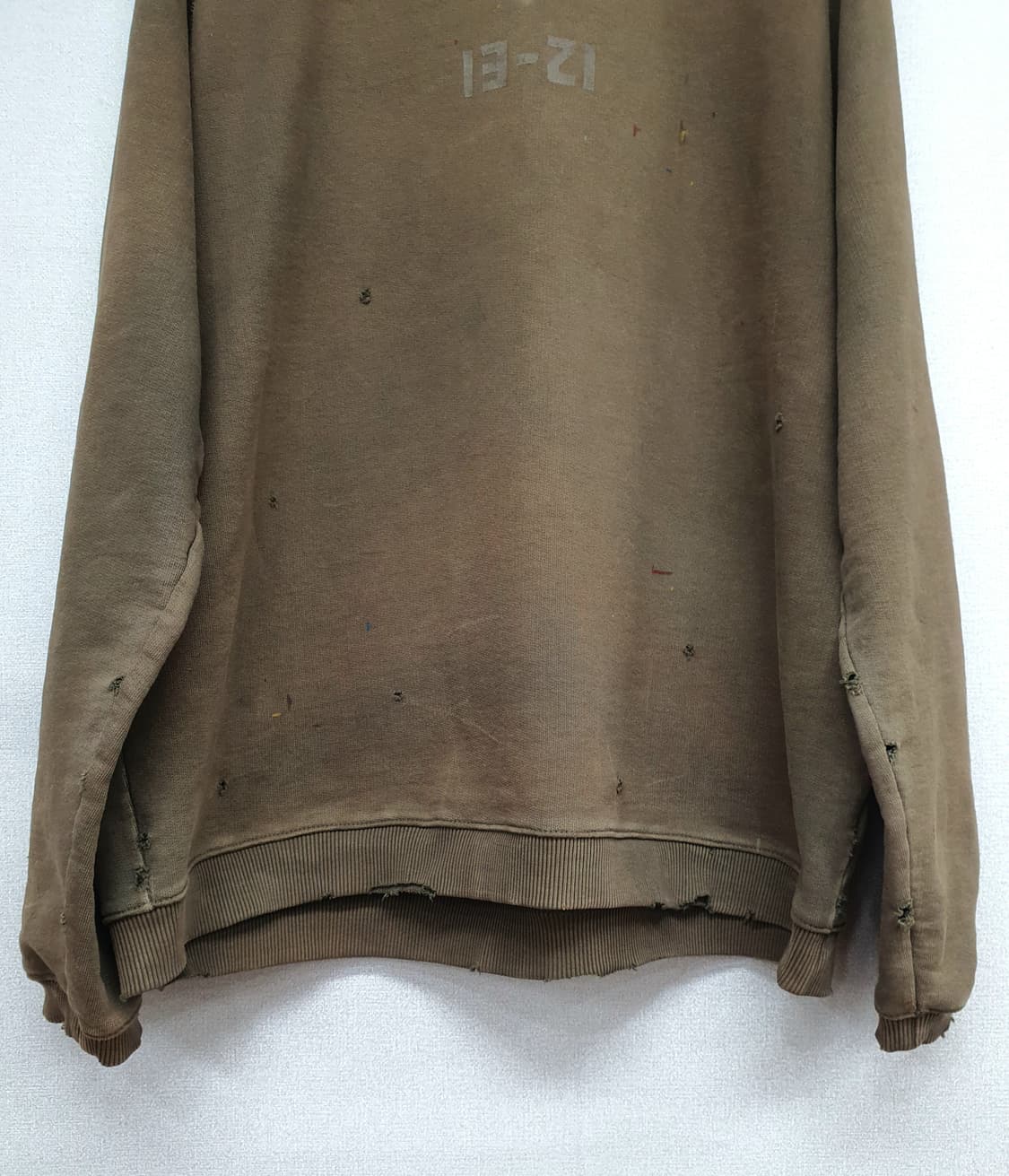 [☆추가작업☆]나이젤카본 맨투맨 빈티지 커스텀[하드워싱/썬페이딩/디스 상품이미지2