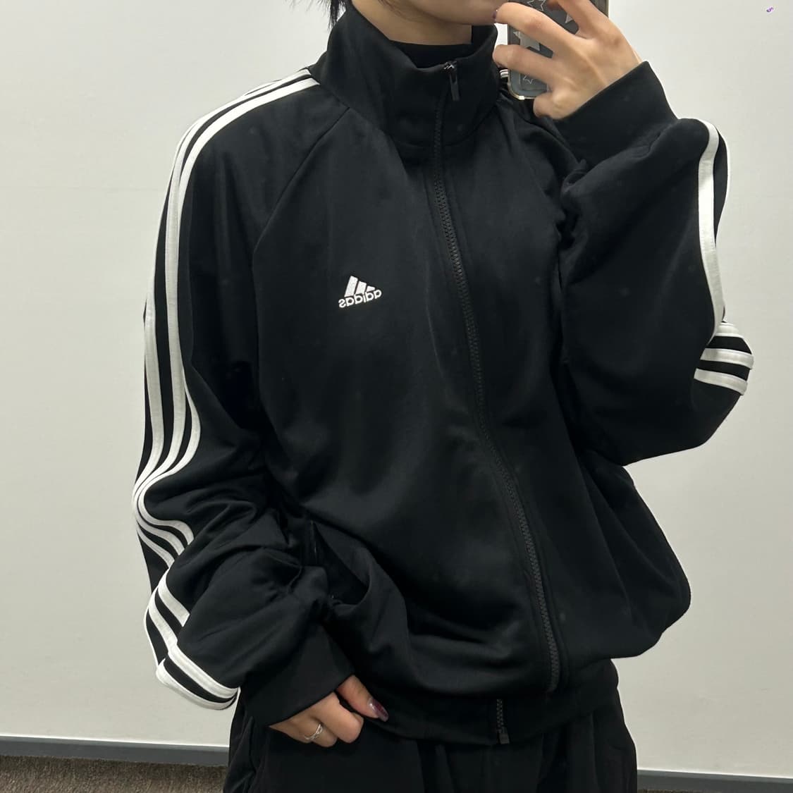 Adidas 아디다스 블랙 삼각로고 져지 상품이미지2