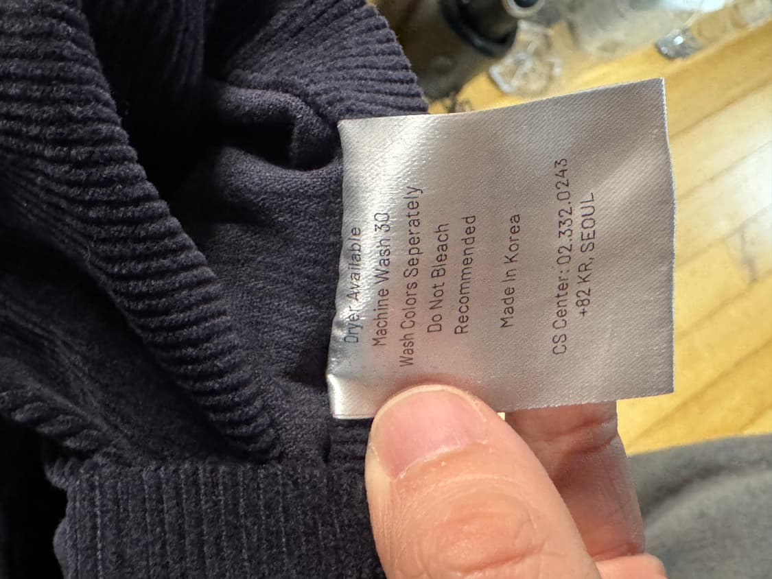 [1]이얼즈어고 코듀로이 스포츠 자켓 네이비 팝니다 상품이미지5