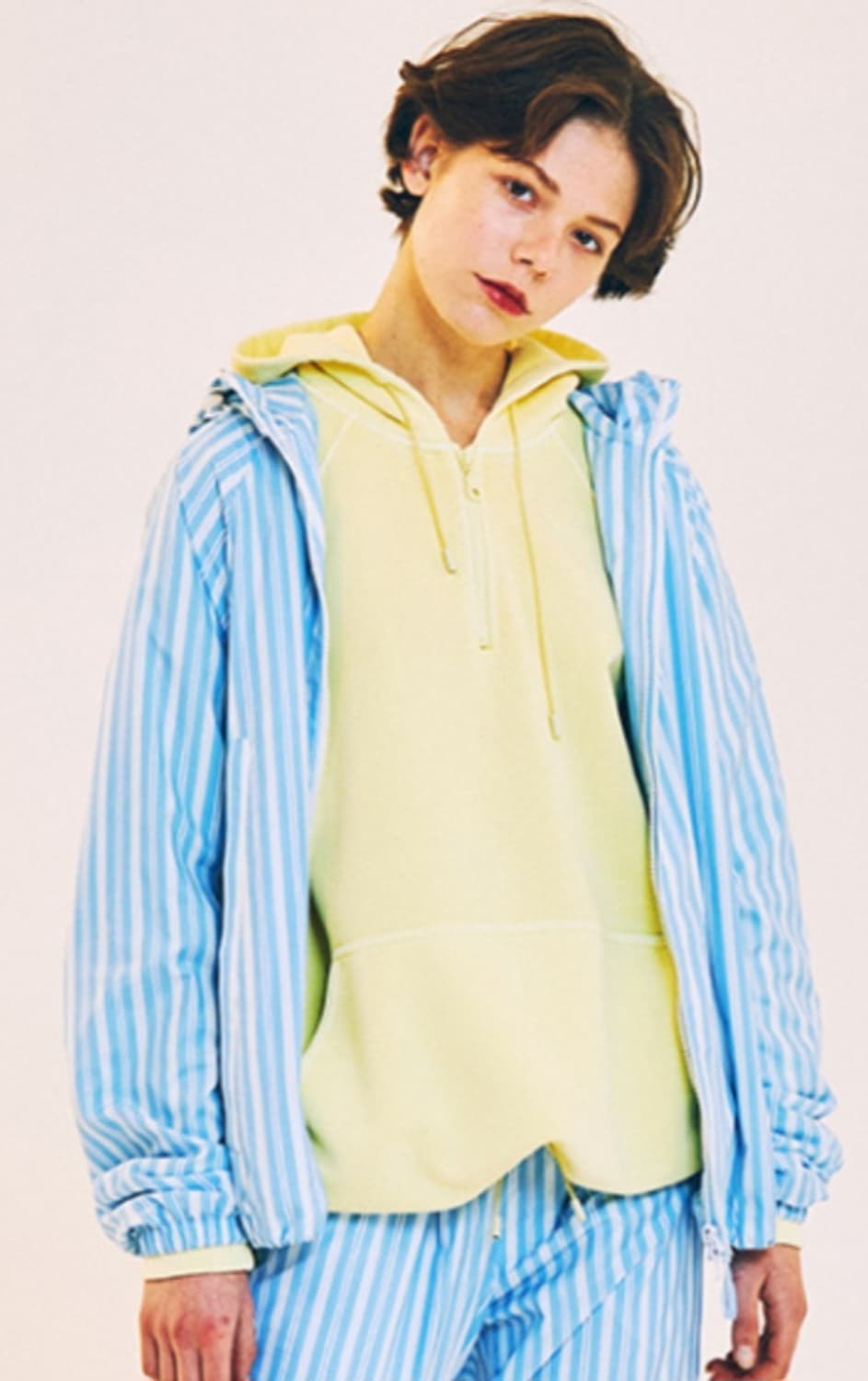 AVVISO 블루 스트라이프 바람막이 상품이미지4