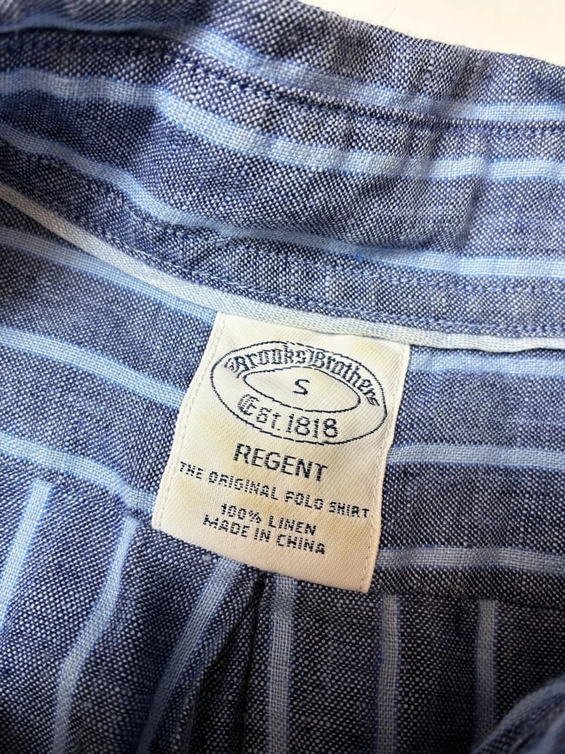 브룩스브라더스 100% 린넨 스트라이프 셔츠 PN8464 상품이미지7