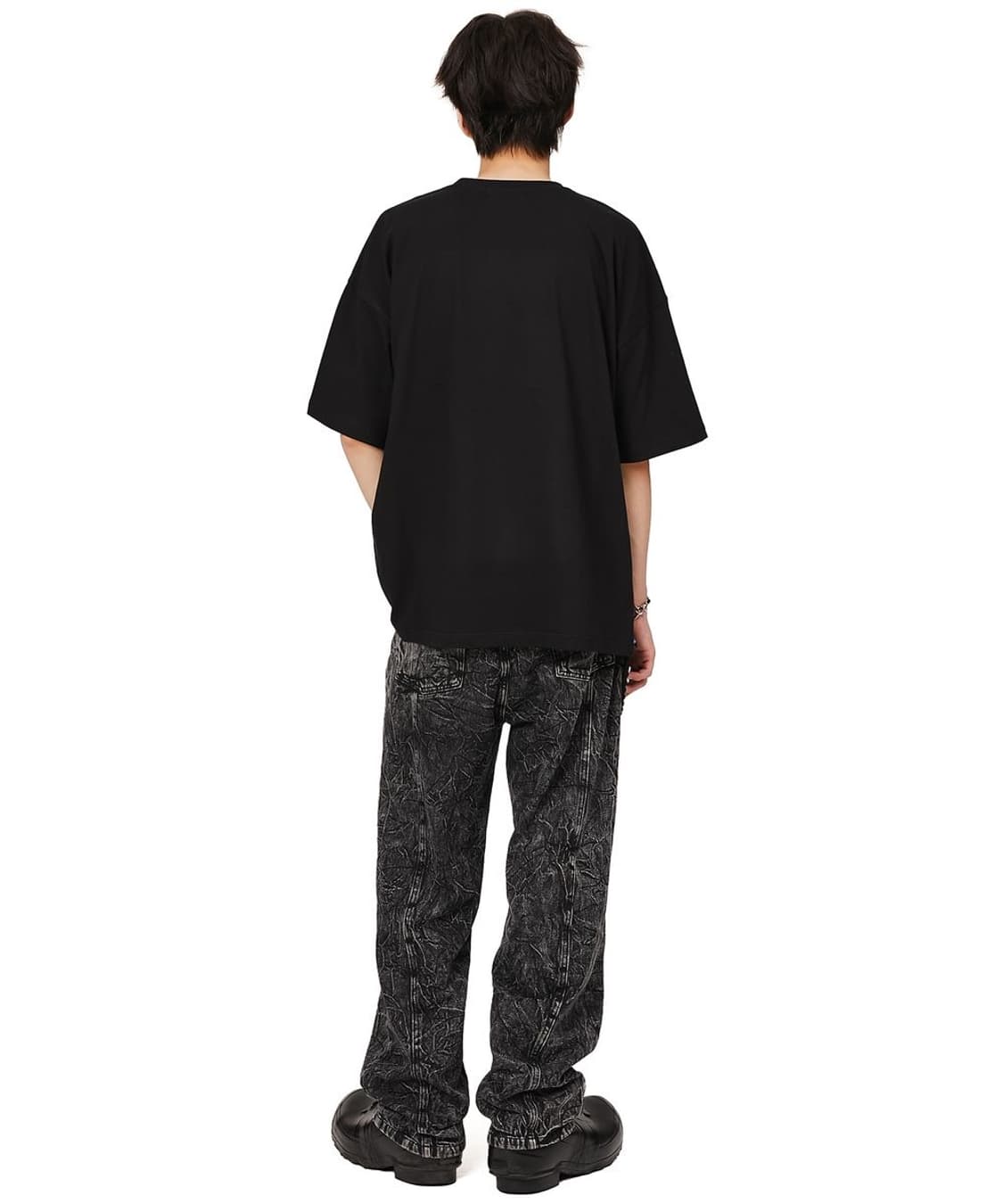 플레이버리즘 라이트닝 워시드 크랙 데님 팬츠 바지 청바지 XL 상품이미지5