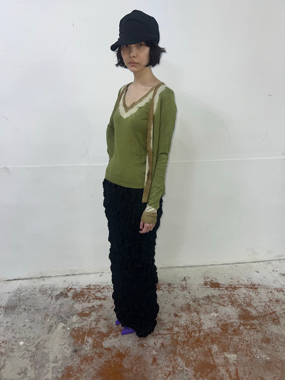 MaxMara막스마라 타이다이 브이넥 니트 가디건 세트 상품이미지3