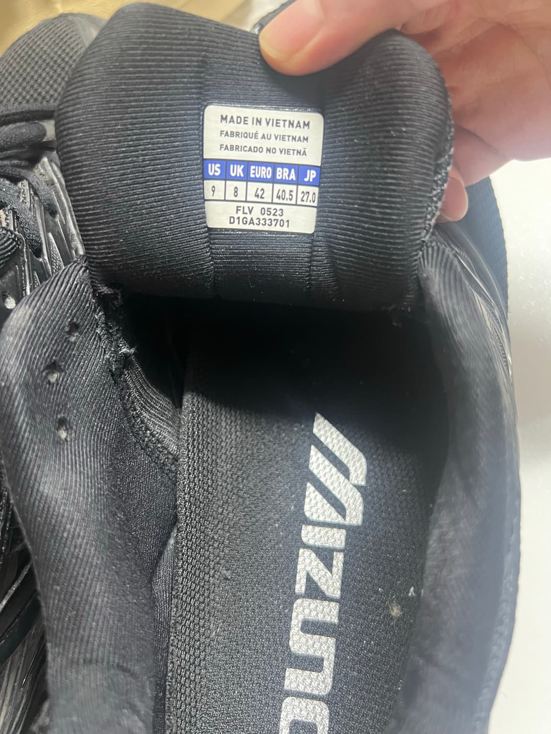 270) 미즈노 웨이브 프로페시 Ls 블랙 상품이미지2