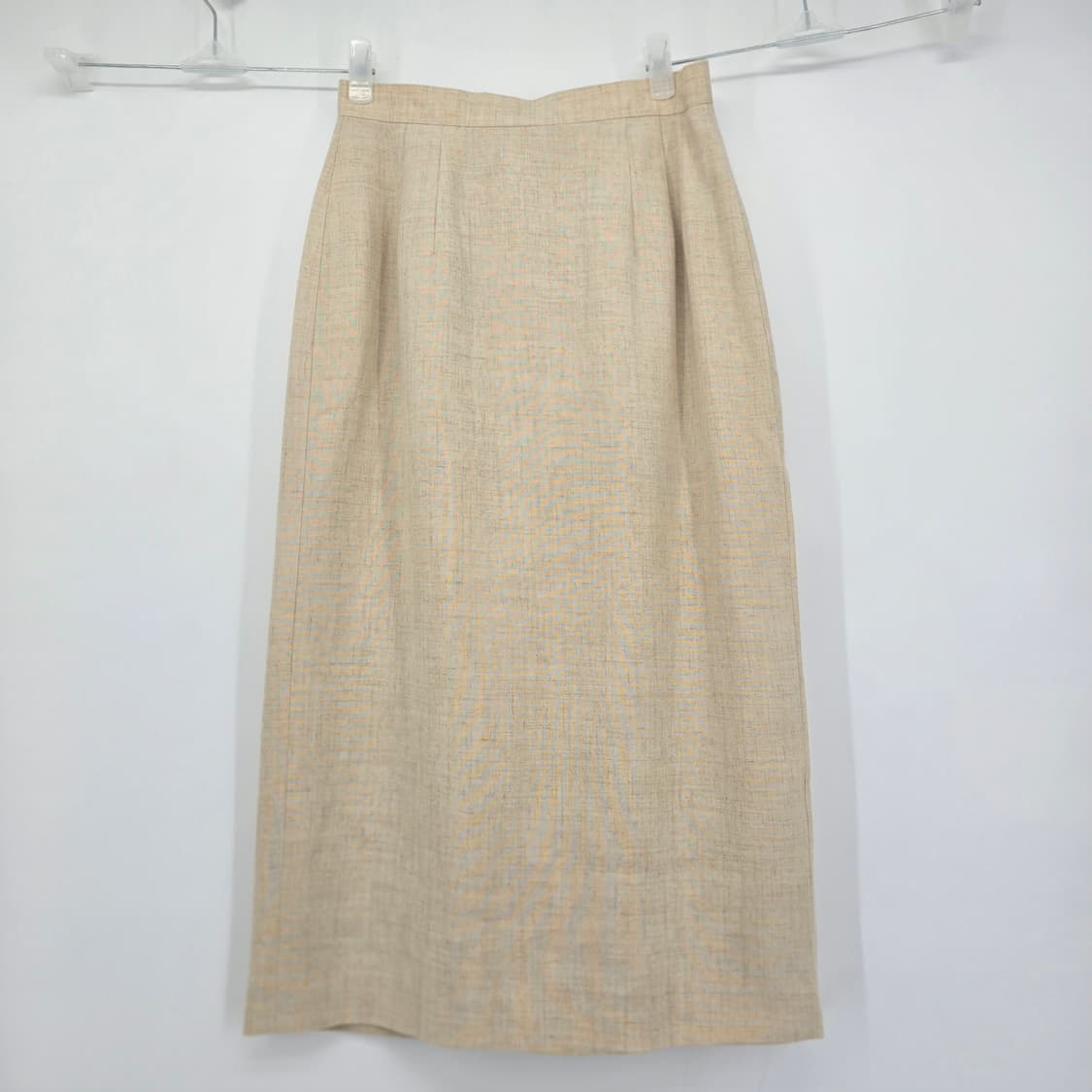 ANNCHEPI 베이지 린넨 혼방 랩 스커트 25 [E30579] 상품이미지9