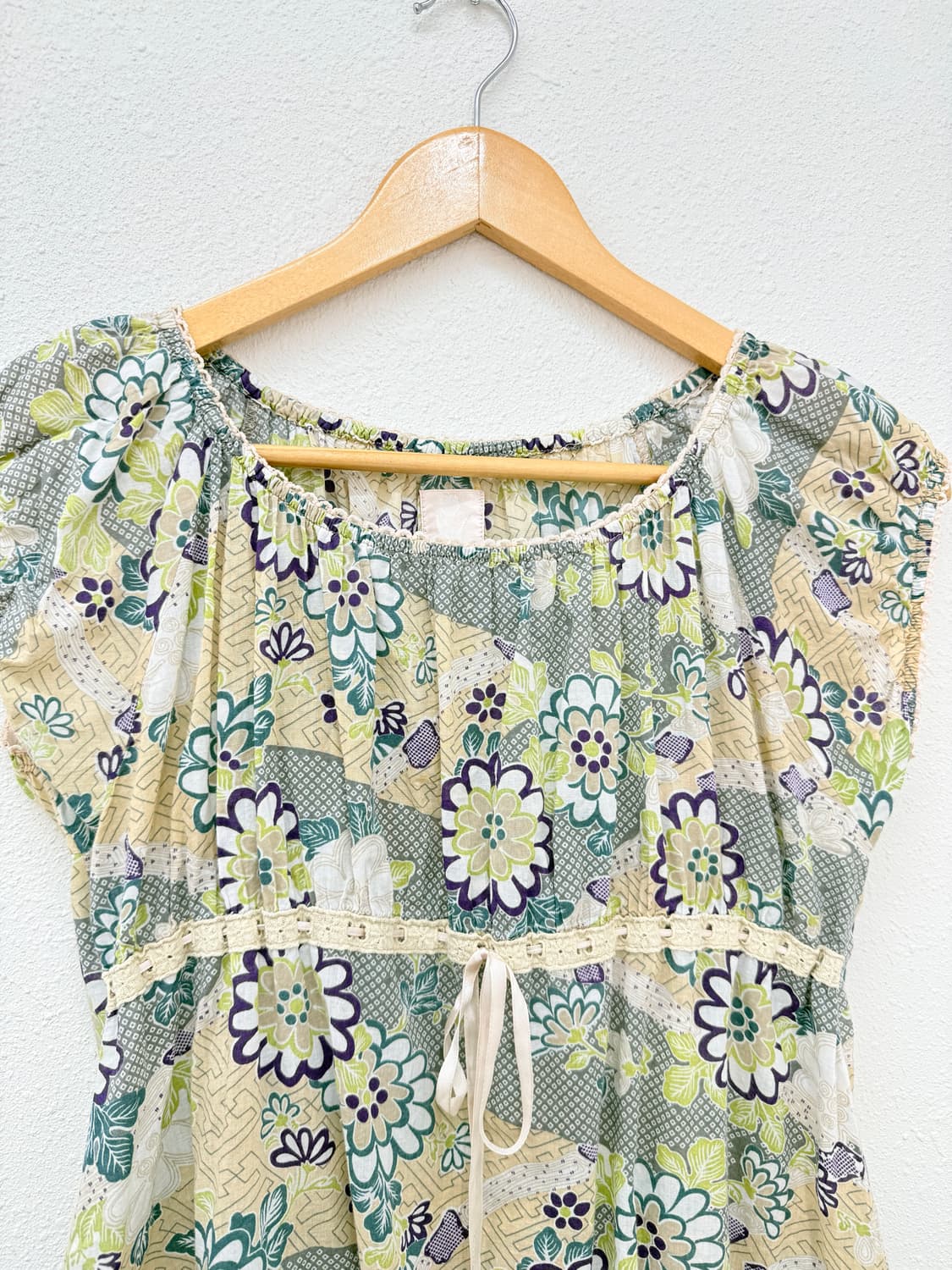 빈티지 오리엔탈 리본 블라우스 상품이미지3