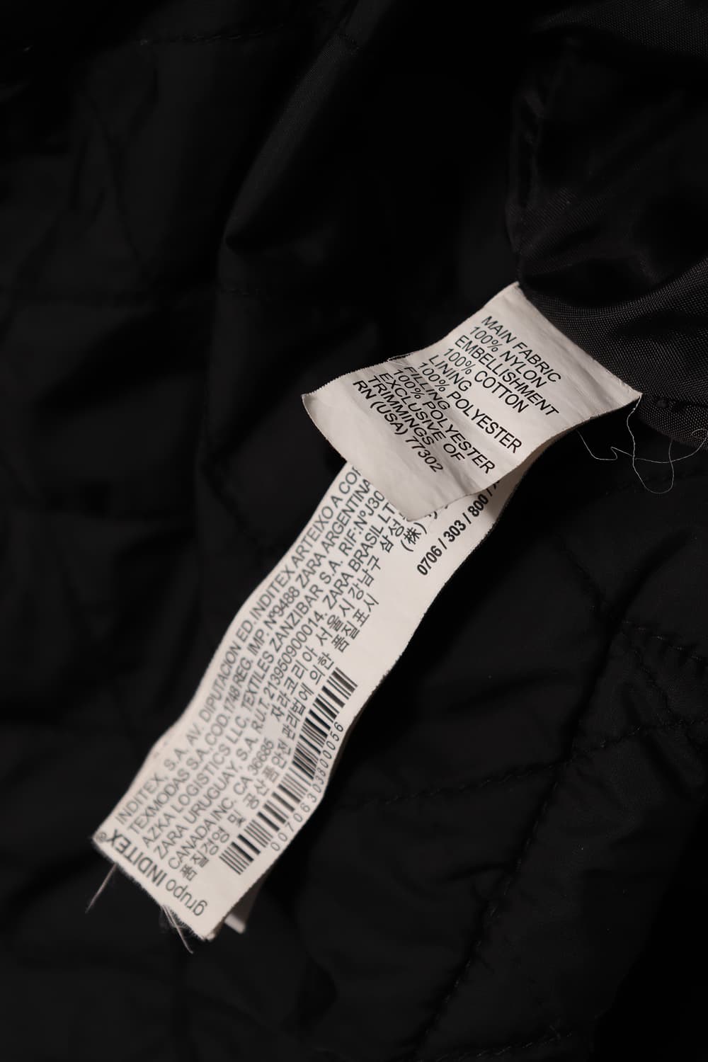 ZARA 퀄팅 경량 패딩 자켓 size XL 상품이미지5