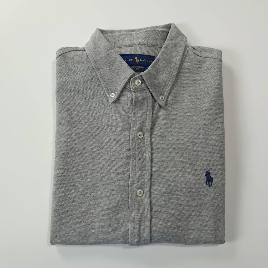 CK815 XL 폴로 QR 그레이 메쉬 셔츠 남방 상품이미지9