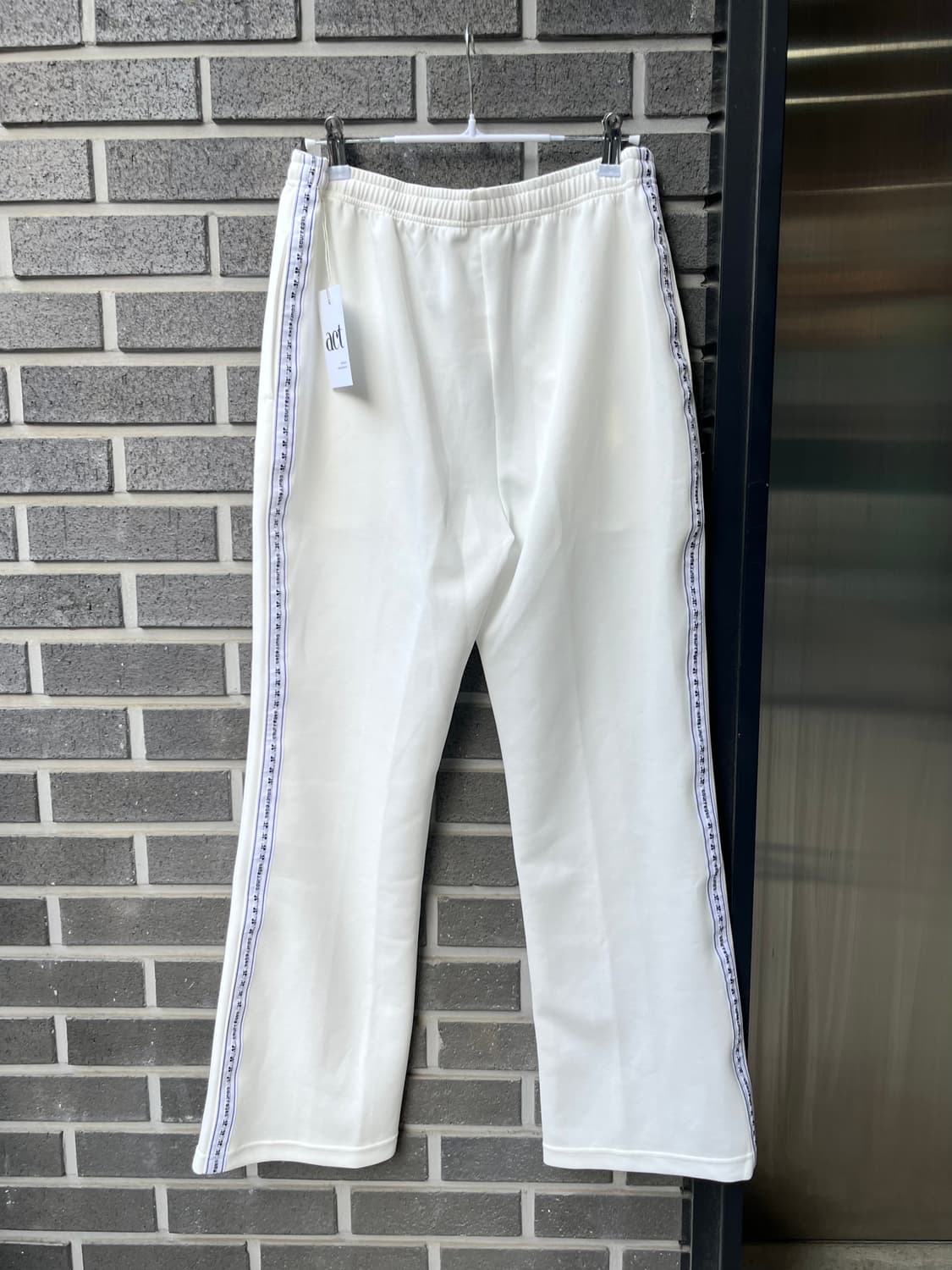 COURREGES 꾸레쥬 로고 팬츠 아이보리 M 상품이미지7