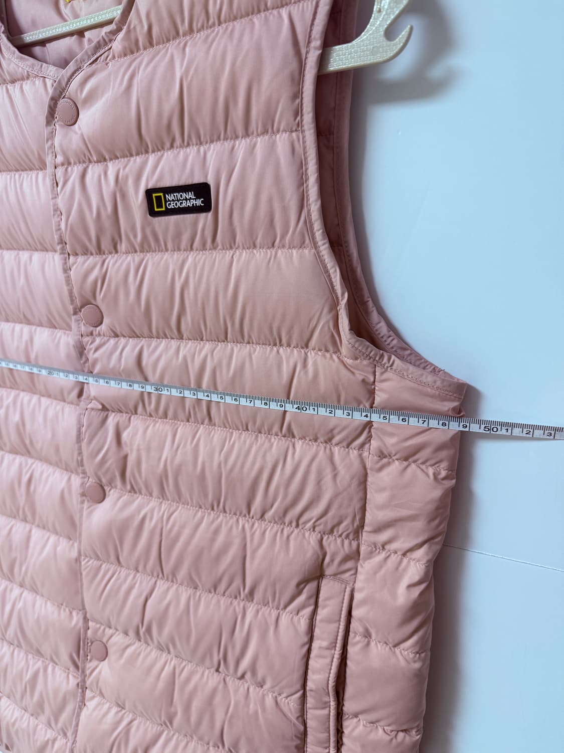 🧥 내셔널지오그래픽 덕다운 경량 패딩 조끼 (핑크 / 150) 상품이미지7
