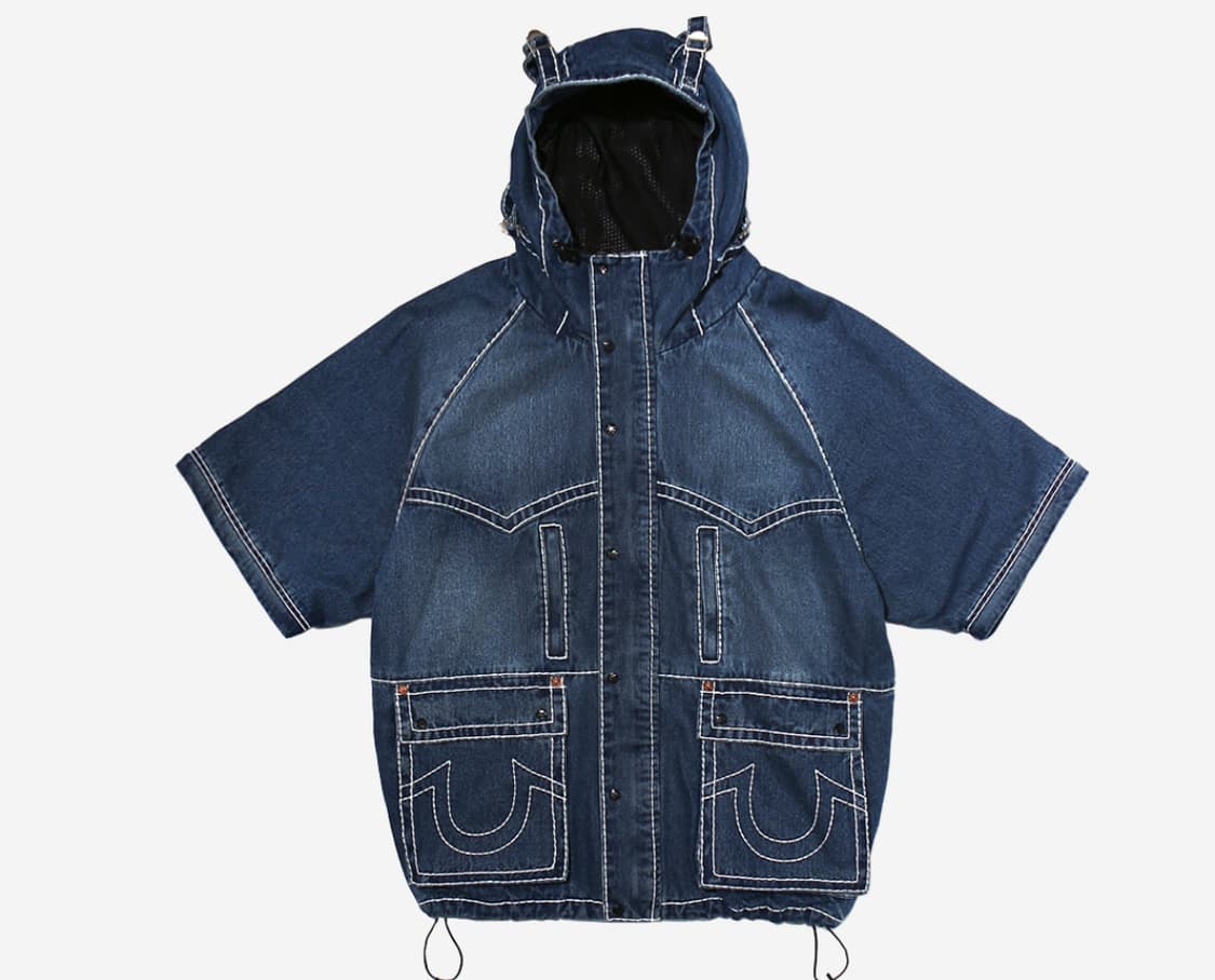 트루릴리전x페치 데님 세퍼레이트 파카 인디고 상품이미지3