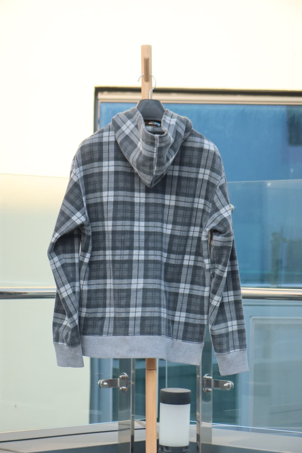 울리치 체크패턴 후드집업 상품이미지2