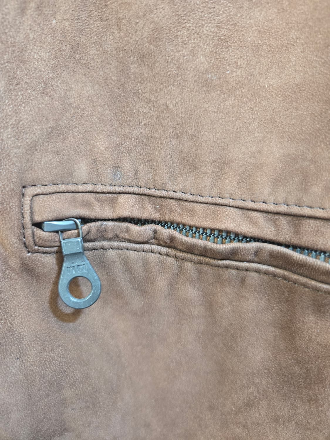 브라운 스웨이드 봄버 자켓(일본산) 상품이미지3