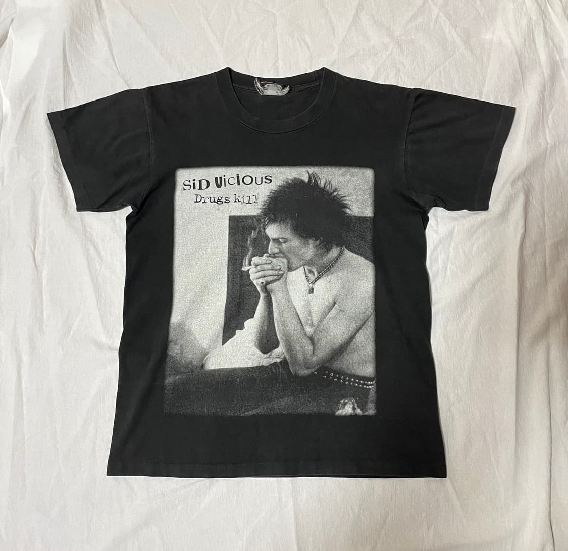 90s~00s Sid Vicious "Drugs Kill" Tee 상품이미지1