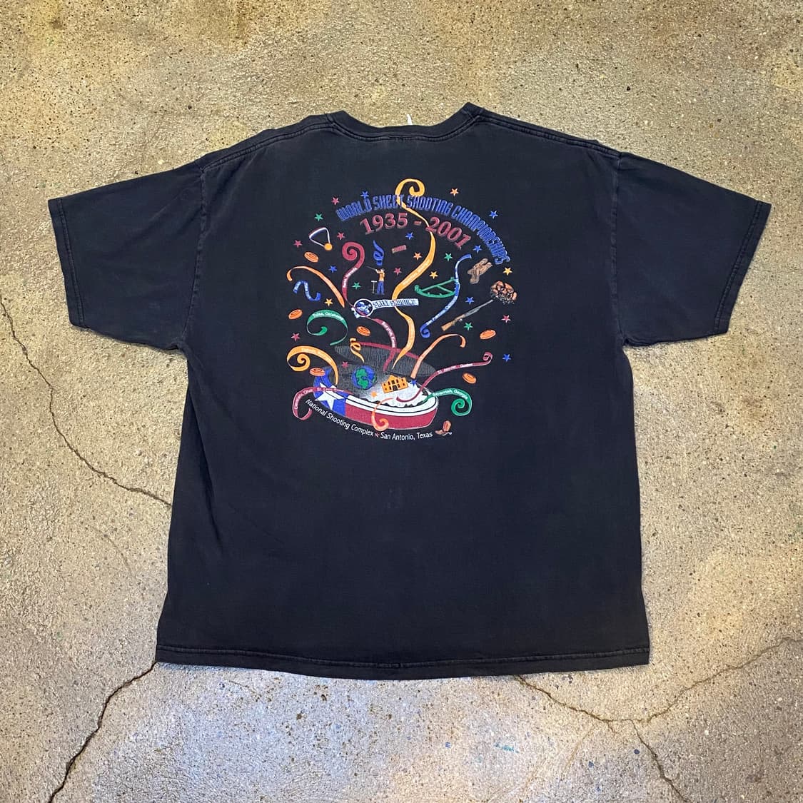 미국 빈티지 헤인즈 월드슛팅챔피언쉽 굿즈 반팔티 상품이미지6