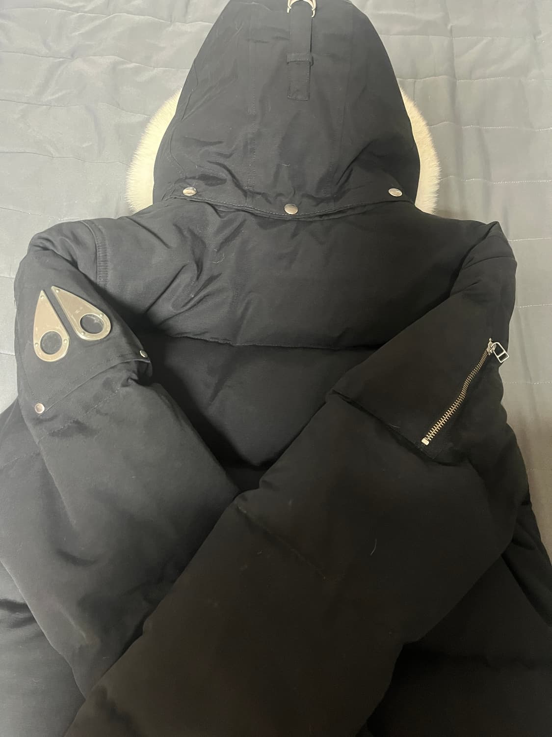 (급처) 무스너클 쓰리쿼터 패딩 블랙 L 상품이미지8