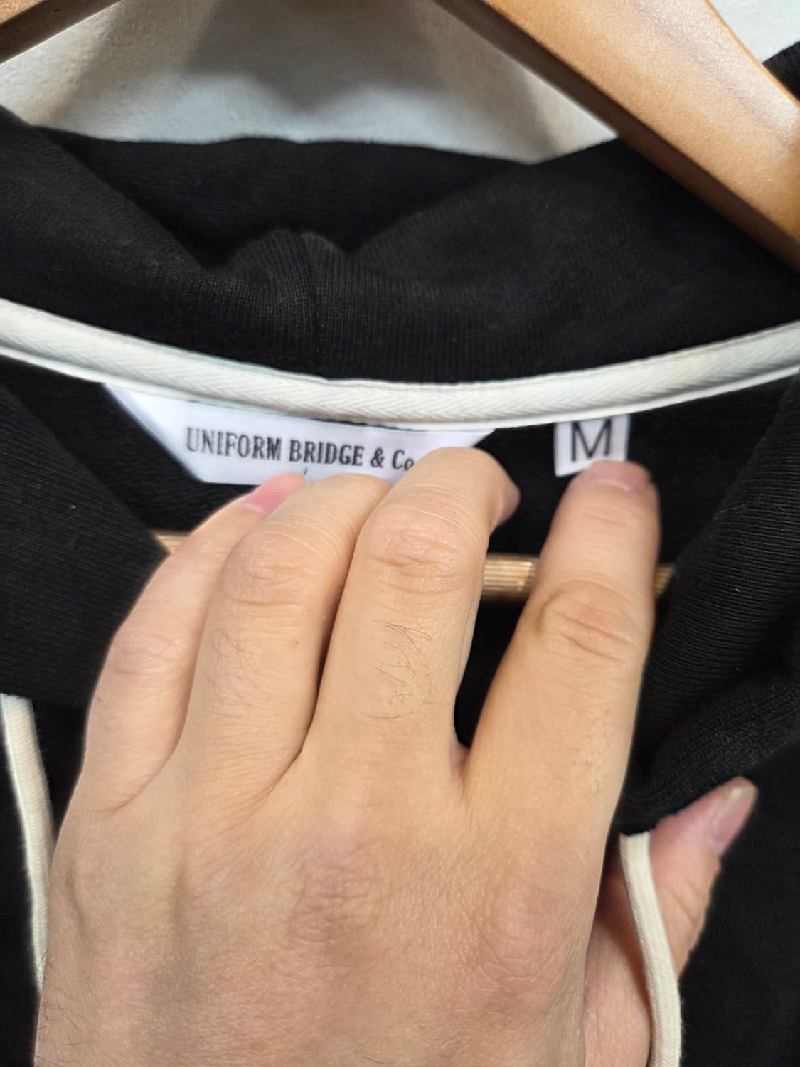 유니폼브릿지 army 로고 스웻 후드티 m 오버핏  상품이미지3