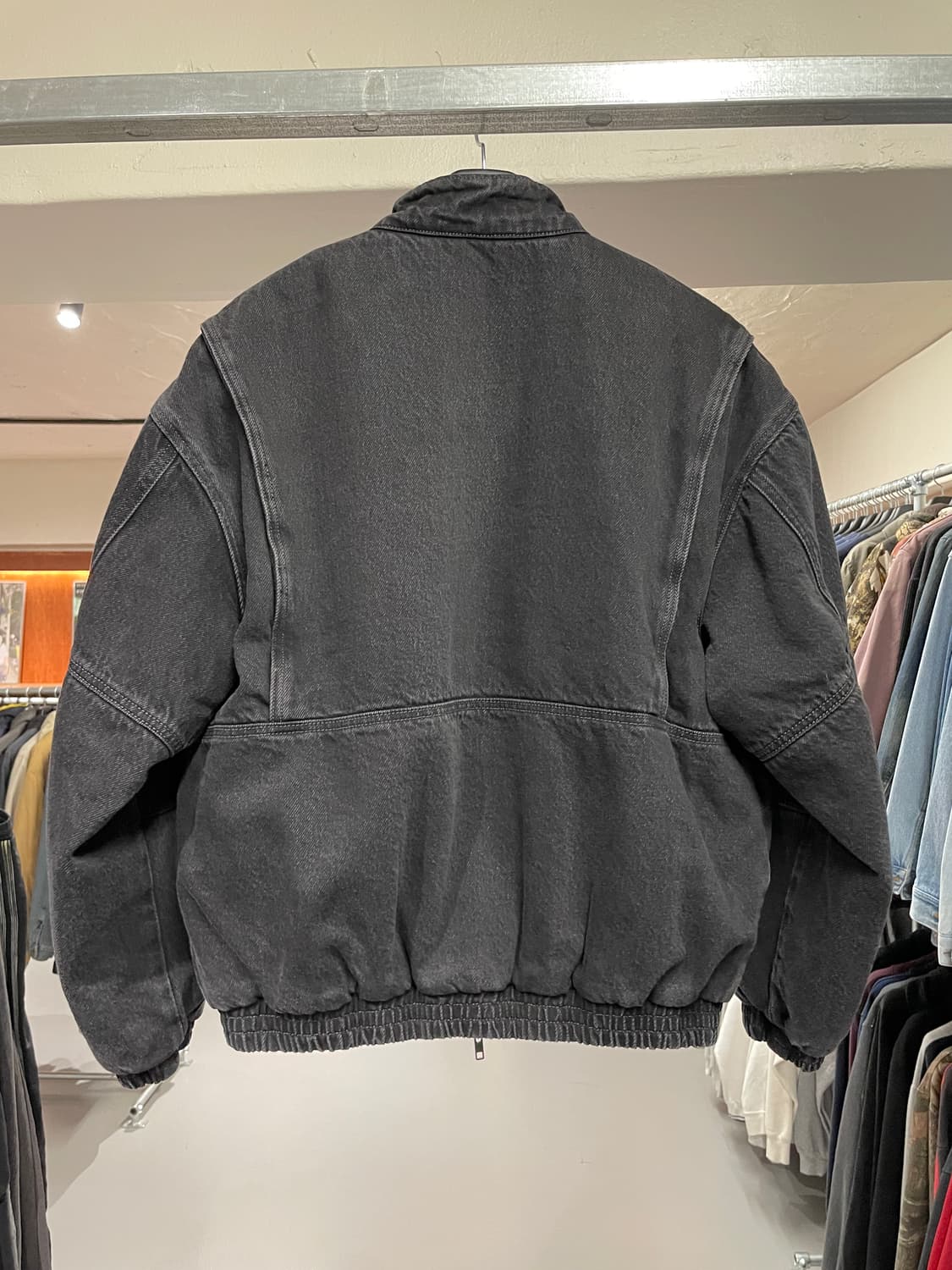 에잇세컨즈 오버핏 투웨이 흑청 블루종 자켓  상품이미지9