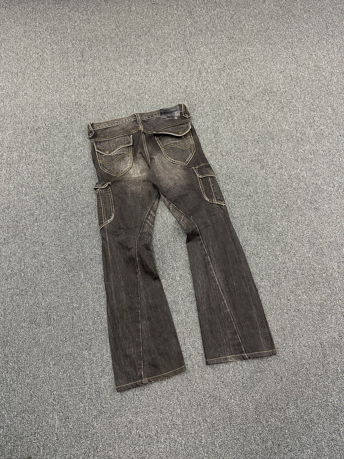 M) LEE 리 부츠컷 흑청 데님팬츠 카고팬츠 상품이미지1