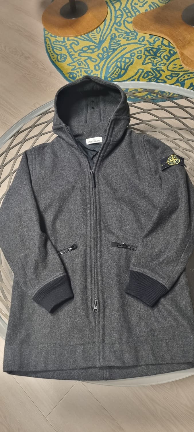 스톤아일랜드 울 후드 코트  상품이미지1