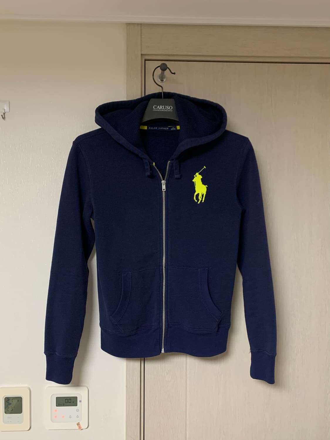 폴로 빅포니 후드집업 네이비 상품이미지2