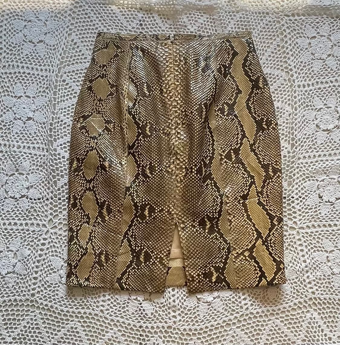 Kulson  이태리 리얼 파이톤 스커트 상품이미지3