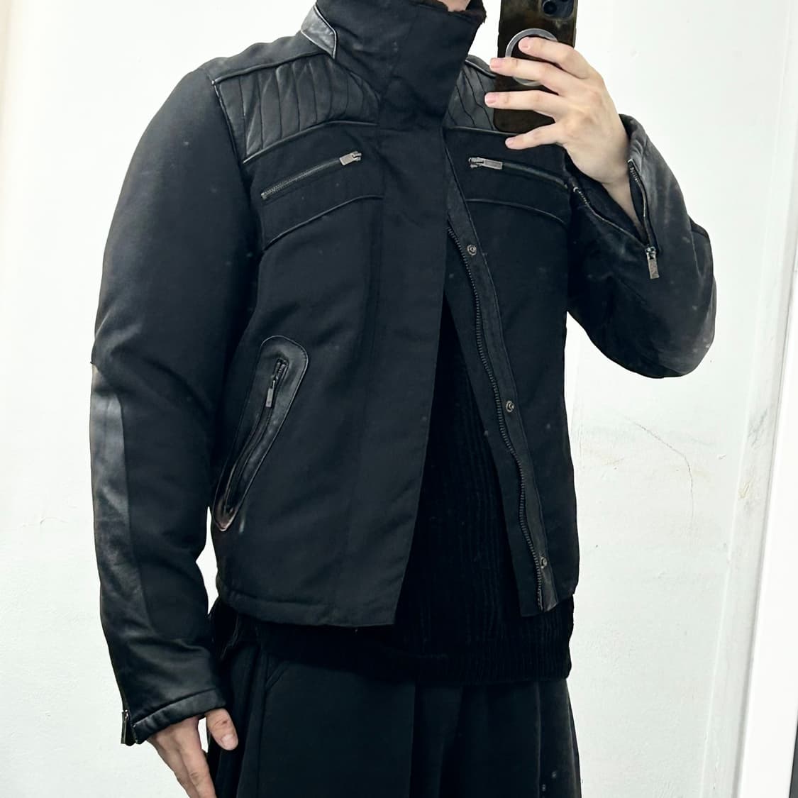 엠포리오 아르마니 바이커 점퍼 자켓 상품이미지3