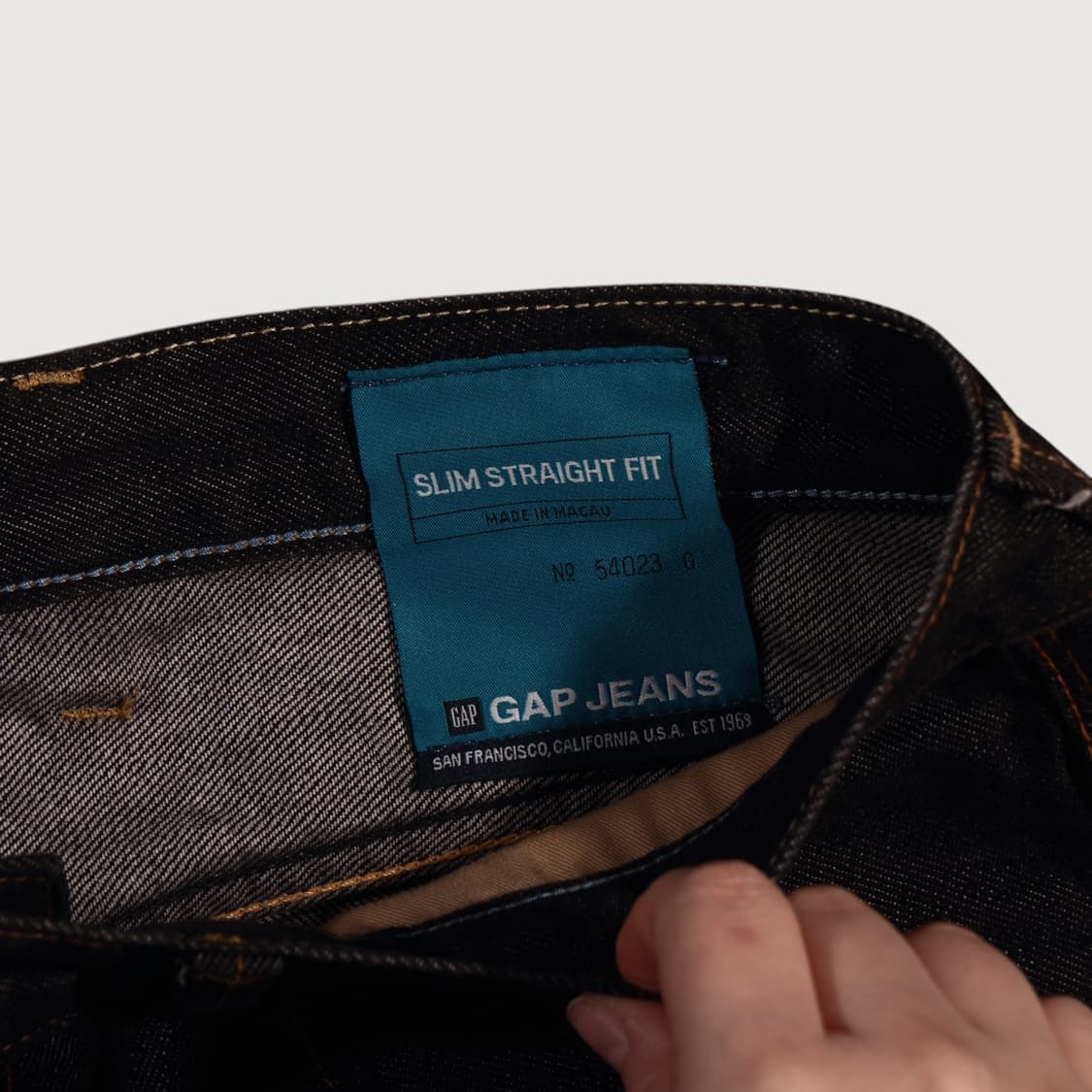 갭 흑청 데님팬츠 B408 상품이미지3
