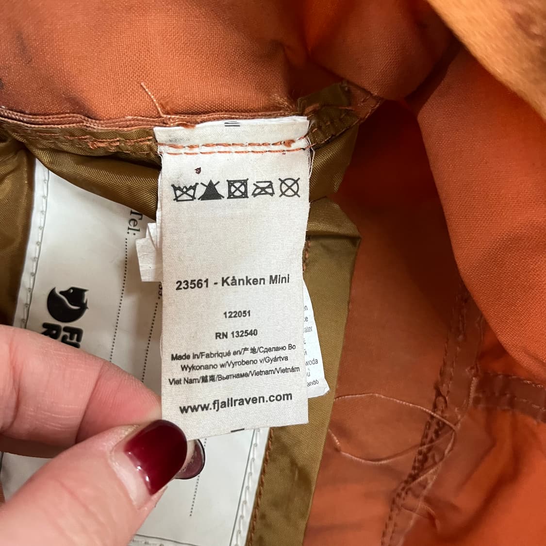 실측확인 피엘라벤 칸켄 미니 백팩 가방 0122M2 상품이미지3