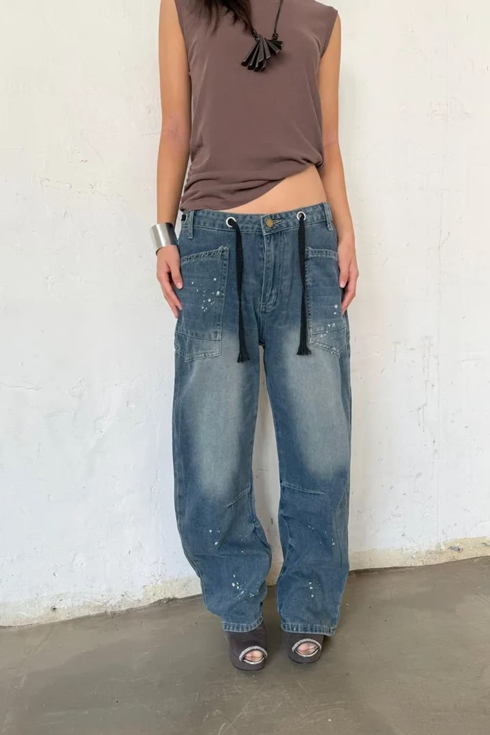 Vintage Stone draw jean 상품이미지7